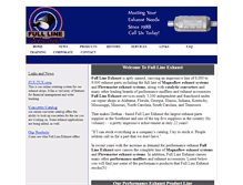 Tablet Screenshot of fulllineexhaust.com